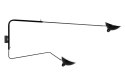 King Home Kinkiet Lampa ścienna RAVEN 2 WALL - metal czarny ruchome dolne ramię lampy 2 x E27 King Home Kinkiet Lampa ścienna RAVEN 2 WALL - metal czarny ruchome dolne ramię lampy 2 x E27
