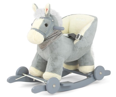 Milly Mally Koń Konik na biegunach lub kółkach Polly Gray Szary interaktywne uszka regulowane pasy kantar 12 m+ Milly Mally Koń Konik na biegunach lub kółkach Polly Gray Szary interaktywne uszka regulowane pasy kantar 12 m+