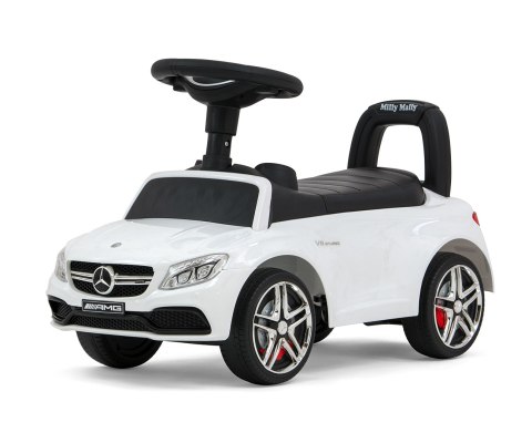 Milly Mally Pojazd Jeździk MERCEDES-AMG C63 Coupe White S Biały Pchacz Chodzik klakson melodyjki kierownica z logo schowek 12m+ Milly Mally Pojazd Jeździk MERCEDES-AMG C63 Coupe White S Biały Pchacz Chodzik klakson melodyjki kierownica z logo schowek 12m+