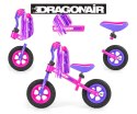 Milly Mally Rowerek Biegowy Dragon Air Pink Różowy pompowane łożyskowane koła 10" regulacja wysokości siodełka i kierownicy Milly Mally Rowerek Biegowy Dragon Air Pink Różowy pompowane łożyskowane koła 10" regulacja wysokości siodełka i kierownicy