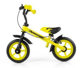 Milly Mally Rowerek biegowy Dragon z hamulcem yellow