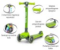 Milly Mally Scooter Hulajnoga Boogie Green Zielona aluminium składana regulacja wysokości kierownicy świecące koła 3 lata+ Milly Mally Scooter Hulajnoga Boogie Green Zielona aluminium składana regulacja wysokości kierownicy świecące koła 3 lata+