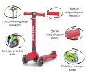 Milly Mally Scooter Hulajnoga Boogie Red Czerwona aluminium składana regulacja wysokości kierownicy świecące koła 3 lata+ Milly Mally Scooter Hulajnoga Boogie Red Czerwona aluminium składana regulacja wysokości kierownicy świecące koła 3 lata+
