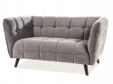 SIGNAL SOFA CASTELLO 2 VELVET SZARY BLUVEL 14 / WENGE DREWNO SIGNAL SOFA CASTELLO 2 VELVET SZARY BLUVEL 14 / WENGE DREWNO
