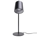 King Home Lampa biurkowa stołowa nocna FLAMING TABLE czarna wykończenie satynowe stal E27 King Home Lampa biurkowa stołowa nocna FLAMING TABLE czarna wykończenie satynowe stal E27