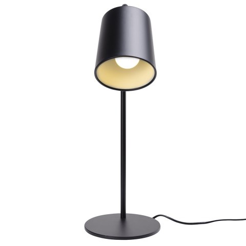 King Home Lampa biurkowa stołowa nocna FLAMING TABLE czarna wykończenie satynowe stal E27 King Home Lampa biurkowa stołowa nocna FLAMING TABLE czarna wykończenie satynowe stal E27