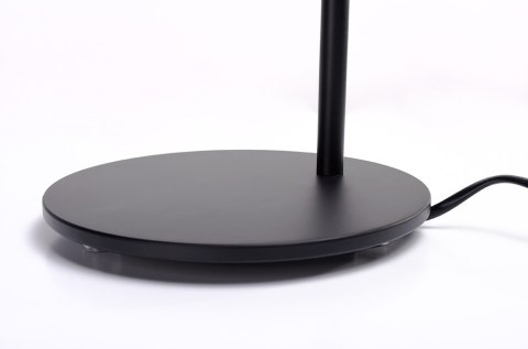 King Home Lampa biurkowa stołowa nocna FLAMING TABLE czarna wykończenie satynowe stal E27 King Home Lampa biurkowa stołowa nocna FLAMING TABLE czarna wykończenie satynowe stal E27