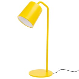 King Home Lampa biurkowa FLAMING TABLE żółta metalowa 1xE27