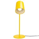 King Home Lampa biurkowa FLAMING TABLE żółta metalowa 1xE27