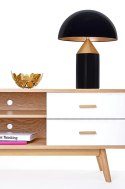 King Home Lampa biurkowa FUNGO czarno-złota - aluminium King Home Lampa biurkowa FUNGO czarno-złota - aluminium