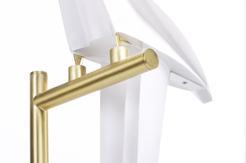 King Home Lampa biurkowa LORO TABLE złota - LED metal klosz w kształcie ptaka biały tworzywo PP King Home Lampa biurkowa LORO TABLE złota - LED metal klosz w kształcie ptaka biały tworzywo PP