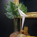 King Home Lampa biurkowa LORO TABLE złota - LED metal klosz w kształcie ptaka biały tworzywo PP