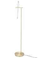 King Home Lampa podłogowa LORO FLOOR złota - LED metalowa biały klosz tworzywo PP w kształcie ptaka King Home Lampa podłogowa LORO FLOOR złota - LED metalowa biały klosz tworzywo PP w kształcie ptaka