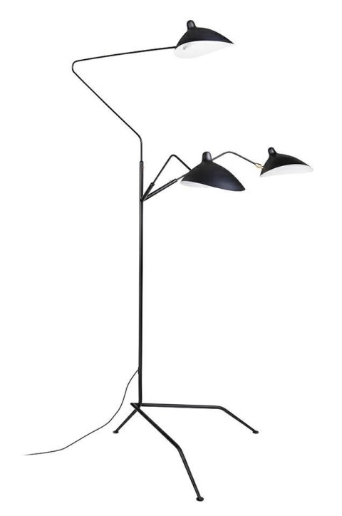 King Home Lampa podłogowa RAVEN FLOOR UP 3 czarna satynowa stal węglowa 3xE14 regulowane klosze King Home Lampa podłogowa RAVEN FLOOR UP 3 czarna satynowa stal węglowa 3xE14 regulowane klosze
