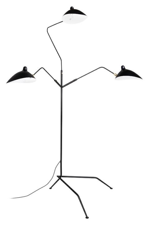 King Home Lampa podłogowa RAVEN FLOOR UP 3 czarna satynowa stal węglowa 3xE14 regulowane klosze King Home Lampa podłogowa RAVEN FLOOR UP 3 czarna satynowa stal węglowa 3xE14 regulowane klosze