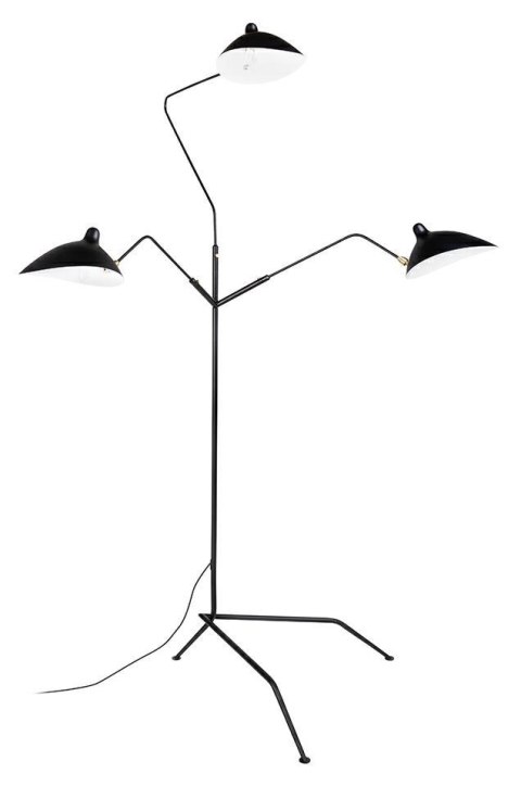 King Home Lampa podłogowa RAVEN FLOOR UP 3 czarna satynowa stal węglowa 3xE14 regulowane klosze King Home Lampa podłogowa RAVEN FLOOR UP 3 czarna satynowa stal węglowa 3xE14 regulowane klosze
