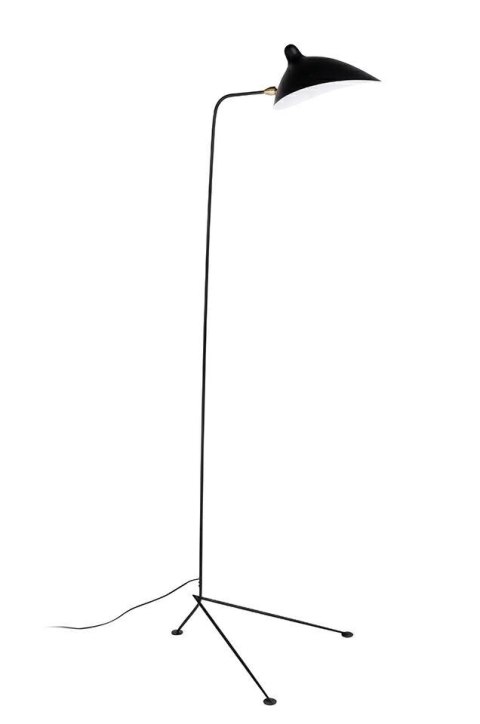 King Home Lampa podłogowa stojąca RAVEN FLOOR UP czarna - metal E27 wnętrze klosza Biały King Home Lampa podłogowa stojąca RAVEN FLOOR UP czarna - metal E27 wnętrze klosza Biały