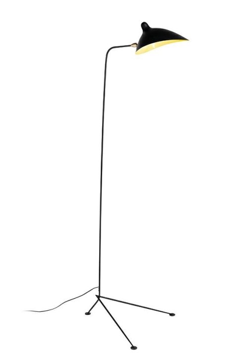 King Home Lampa podłogowa stojąca RAVEN FLOOR UP czarna - metal E27 wnętrze klosza Biały King Home Lampa podłogowa stojąca RAVEN FLOOR UP czarna - metal E27 wnętrze klosza Biały