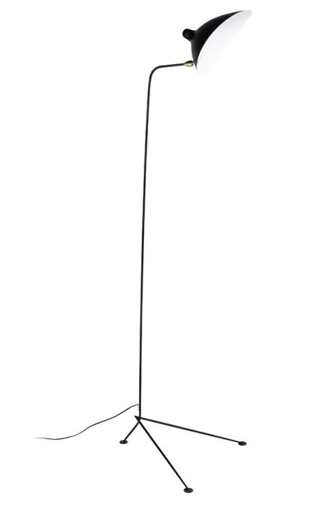 King Home Lampa podłogowa stojąca RAVEN FLOOR UP czarna - metal E27 wnętrze klosza Biały King Home Lampa podłogowa stojąca RAVEN FLOOR UP czarna - metal E27 wnętrze klosza Biały