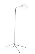 King Home Lampa podłogowa stojąca RAVEN FLOOR UP czarna - metal E27 wnętrze klosza Biały King Home Lampa podłogowa stojąca RAVEN FLOOR UP czarna - metal E27 wnętrze klosza Biały