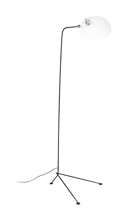 King Home Lampa podłogowa stojąca RAVEN FLOOR UP czarna - metal E27 wnętrze klosza Biały King Home Lampa podłogowa stojąca RAVEN FLOOR UP czarna - metal E27 wnętrze klosza Biały