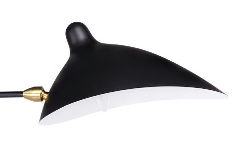 King Home Lampa podłogowa stojąca RAVEN FLOOR UP czarna - metal E27 wnętrze klosza Biały King Home Lampa podłogowa stojąca RAVEN FLOOR UP czarna - metal E27 wnętrze klosza Biały