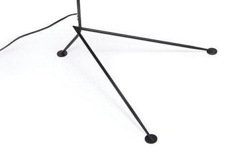 King Home Lampa podłogowa stojąca RAVEN FLOOR UP czarna - metal E27 wnętrze klosza Biały King Home Lampa podłogowa stojąca RAVEN FLOOR UP czarna - metal E27 wnętrze klosza Biały