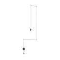 King Home Lampa LED ścienna wisząca FLUSSO WALL czarna klosze szkło satynowe King Home Lampa LED ścienna wisząca FLUSSO WALL czarna klosze szkło satynowe