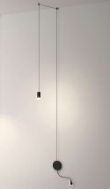 King Home Lampa LED ścienna wisząca FLUSSO WALL czarna klosze szkło satynowe King Home Lampa LED ścienna wisząca FLUSSO WALL czarna klosze szkło satynowe