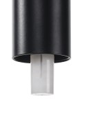 King Home Lampa LED ścienna wisząca FLUSSO WALL czarna klosze szkło satynowe