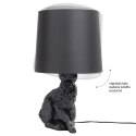 King Home Lampa stołowa biurkowa RABBIT - czarna aluminium tkanina