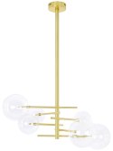 King Home Lampa wisząca ASTRO złota - aluminium, klosze szkło G4 King Home Lampa wisząca ASTRO złota - aluminium, klosze szkło G4