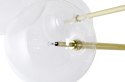 King Home Lampa wisząca ASTRO złota - aluminium, klosze szkło G4 King Home Lampa wisząca ASTRO złota - aluminium, klosze szkło G4