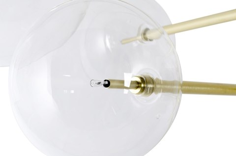 King Home Lampa wisząca ASTRO złota - aluminium, klosze szkło G4 King Home Lampa wisząca ASTRO złota - aluminium, klosze szkło G4