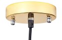 King Home Lampa wisząca ATOMIC GRANDE złota metal klosze szkło satynowe G9 King Home Lampa wisząca ATOMIC GRANDE złota metal klosze szkło satynowe G9
