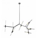 Lampa wisząca CANDELABR PREMIUM 14 srebrna - aluminium, szkło Lampa wisząca CANDELABR PREMIUM 14 srebrna - aluminium, szkło