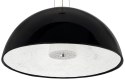 King Home Lampa wisząca ELEGANTE 90 czarna włókno szklane klosz szkło mleczne E27 King Home Lampa wisząca ELEGANTE 90 czarna włókno szklane klosz szkło mleczne E27