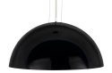 King Home Lampa wisząca ELEGANTE 90 czarna włókno szklane klosz szkło mleczne E27 King Home Lampa wisząca ELEGANTE 90 czarna włókno szklane klosz szkło mleczne E27