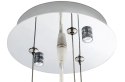 King Home Lampa wisząca ELEGANTE 90 czarna włókno szklane klosz szkło mleczne E27