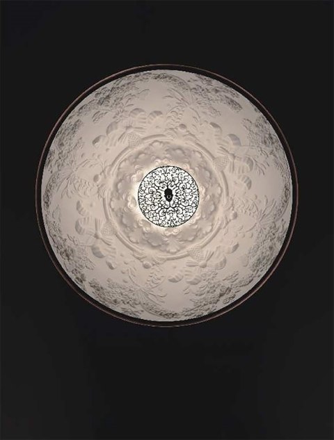 King Home Lampa wisząca ELEGANTE 90 czarna włókno szklane klosz szkło mleczne E27 King Home Lampa wisząca ELEGANTE 90 czarna włókno szklane klosz szkło mleczne E27