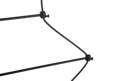 King Home Lampa wisząca FLUSSO 2 czarna, metal szkło King Home Lampa wisząca FLUSSO 2 czarna, metal szkło