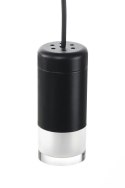 King Home Lampa wisząca FLUSSO 4 czarna metal klosze szkło satynowe 4xG9 King Home Lampa wisząca FLUSSO 4 czarna metal klosze szkło satynowe 4xG9