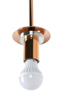 King Home Lampa wisząca FUSION 20 miedziana - szkło nieregularna kula E27 max 30W