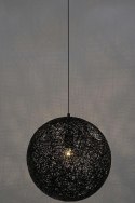 King Home Lampa wisząca LUNA 60 czarna - sznurek konopny King Home Lampa wisząca LUNA 60 czarna - sznurek konopny