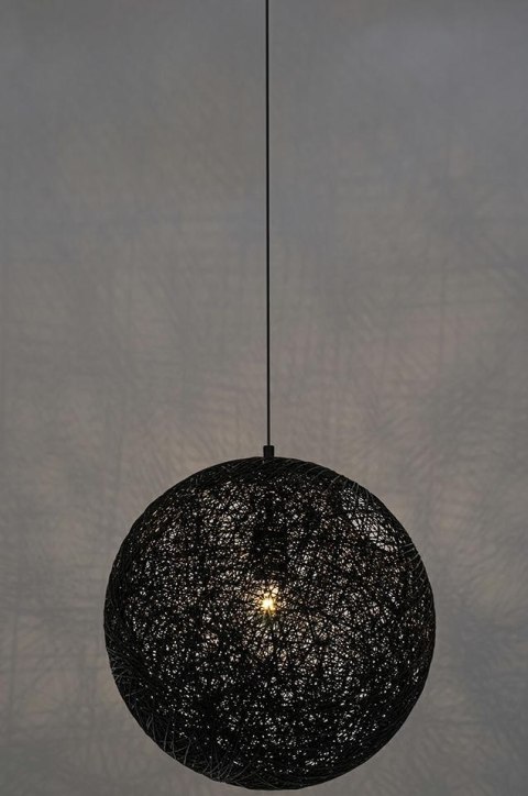 King Home Lampa wisząca LUNA 60 czarna - sznurek konopny King Home Lampa wisząca LUNA 60 czarna - sznurek konopny