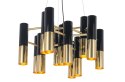King Home elegancka Lampa wisząca LUNETTE czarno-złota - metal 13xE14 King Home elegancka Lampa wisząca LUNETTE czarno-złota - metal 13xE14