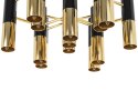 King Home elegancka Lampa wisząca LUNETTE czarno-złota - metal 13xE14 King Home elegancka Lampa wisząca LUNETTE czarno-złota - metal 13xE14