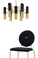 King Home elegancka Lampa wisząca LUNETTE czarno-złota - metal 13xE14 King Home elegancka Lampa wisząca LUNETTE czarno-złota - metal 13xE14