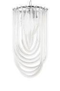 LAMPA WISZĄCA E14 MURANO S chrom - szkło metal KING HOME