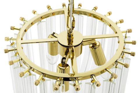 LAMPA WISZĄCA MURANO S ZŁOTA - szkło, metal E14 King Home do wnętrz tradycyjnych i nowoczesnych LAMPA WISZĄCA MURANO S ZŁOTA - szkło, metal E14 King Home do wnętrz tradycyjnych i nowoczesnych